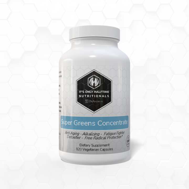 Super Greens Concentrate - Anti-aging, Alkalizer, Fatigue Fighter, Detoxifier & Free Radical Protection