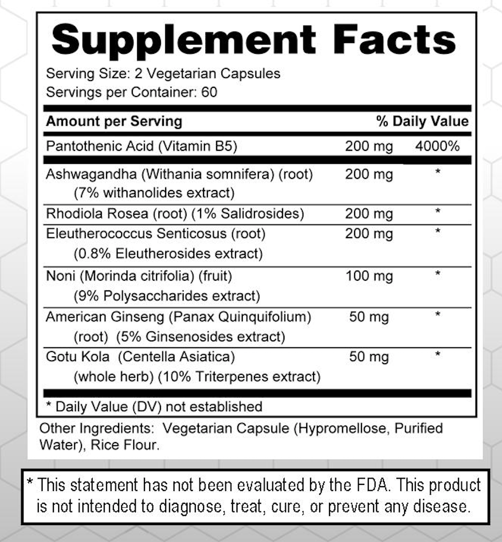 Adrenal Support - Energy and Stress Relief