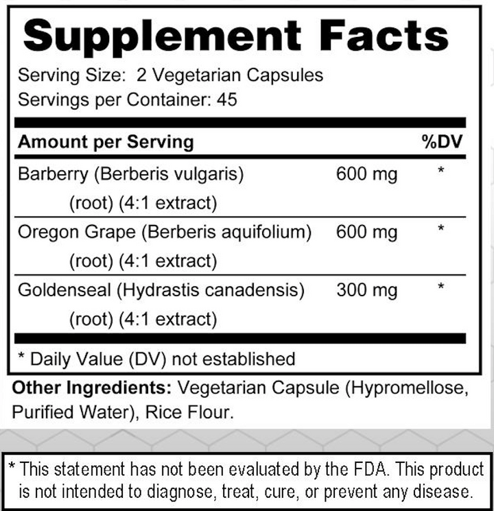 Berberine - Ultra High Potency Intestinal and Gut Support