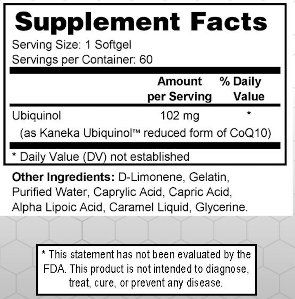 CoQ10 Ubiquinol - Ultra High Absorption