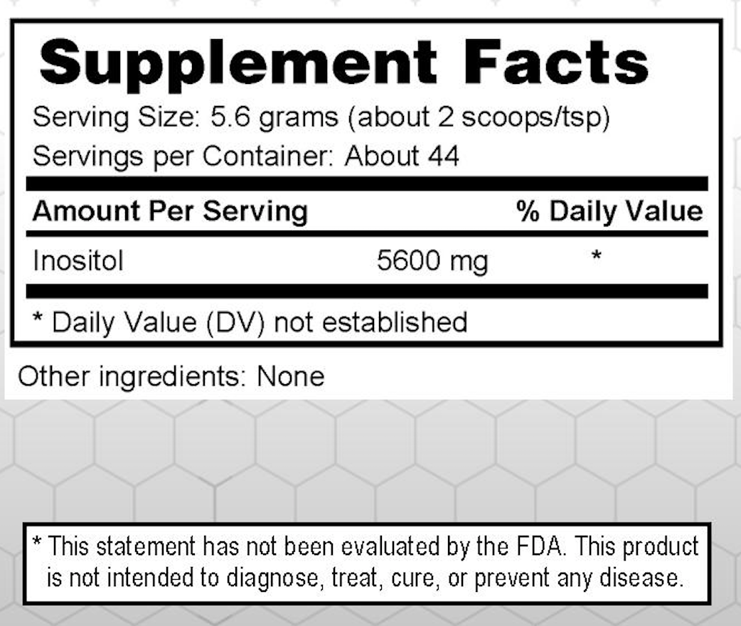 Inositol Powder - Brain, Sleep & Hormonal Support