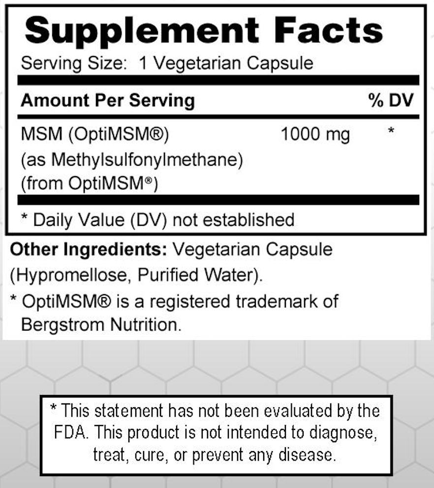 Opti MSM - Joint, Muscle and Immune Support