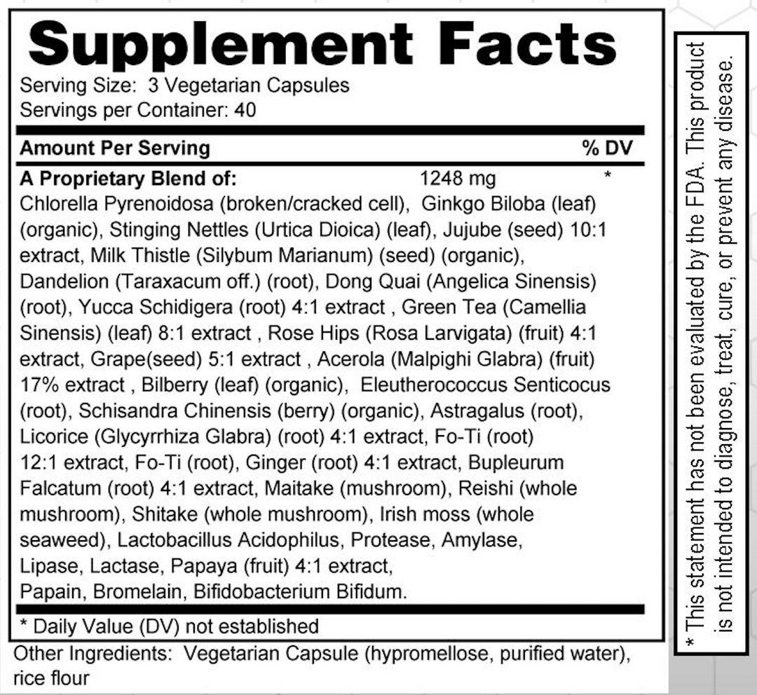 Super Greens Concentrate - Anti-aging, Alkalizer, Fatigue Fighter, Detoxifier & Free Radical Protection