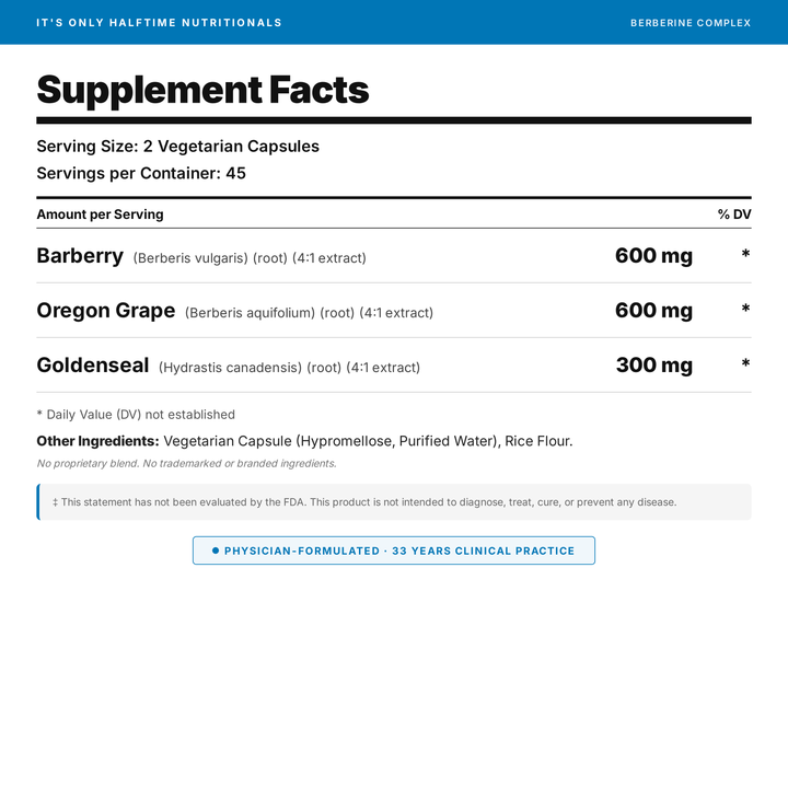 Berberine - Ultra High Potency Intestinal and Gut Support