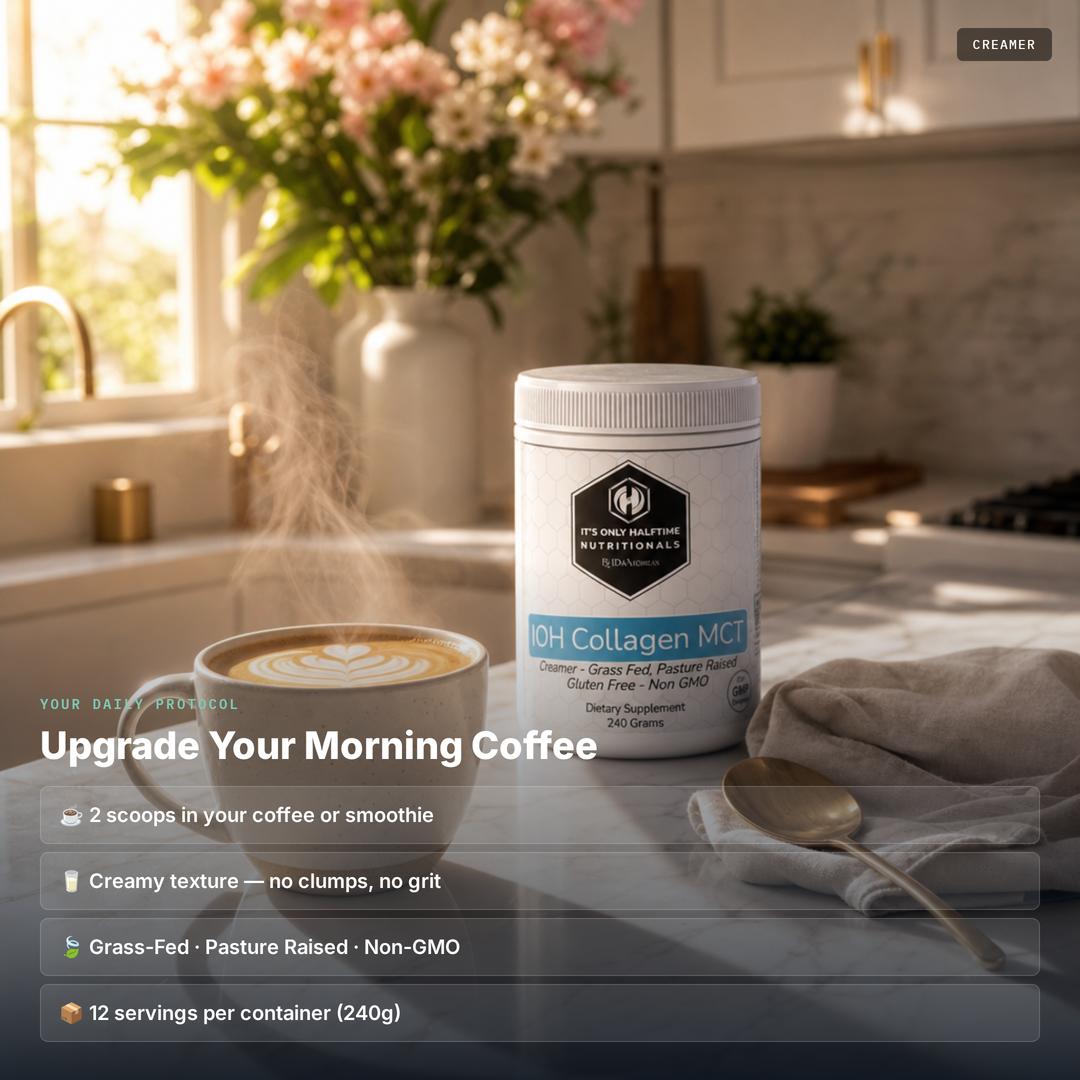 Collagen MCT Creamer - Grass Fed, Pasture Raised (Rich Vanilla)