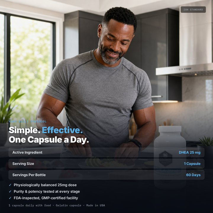 DHEA 25mg - Performance, Mood & Energy Support