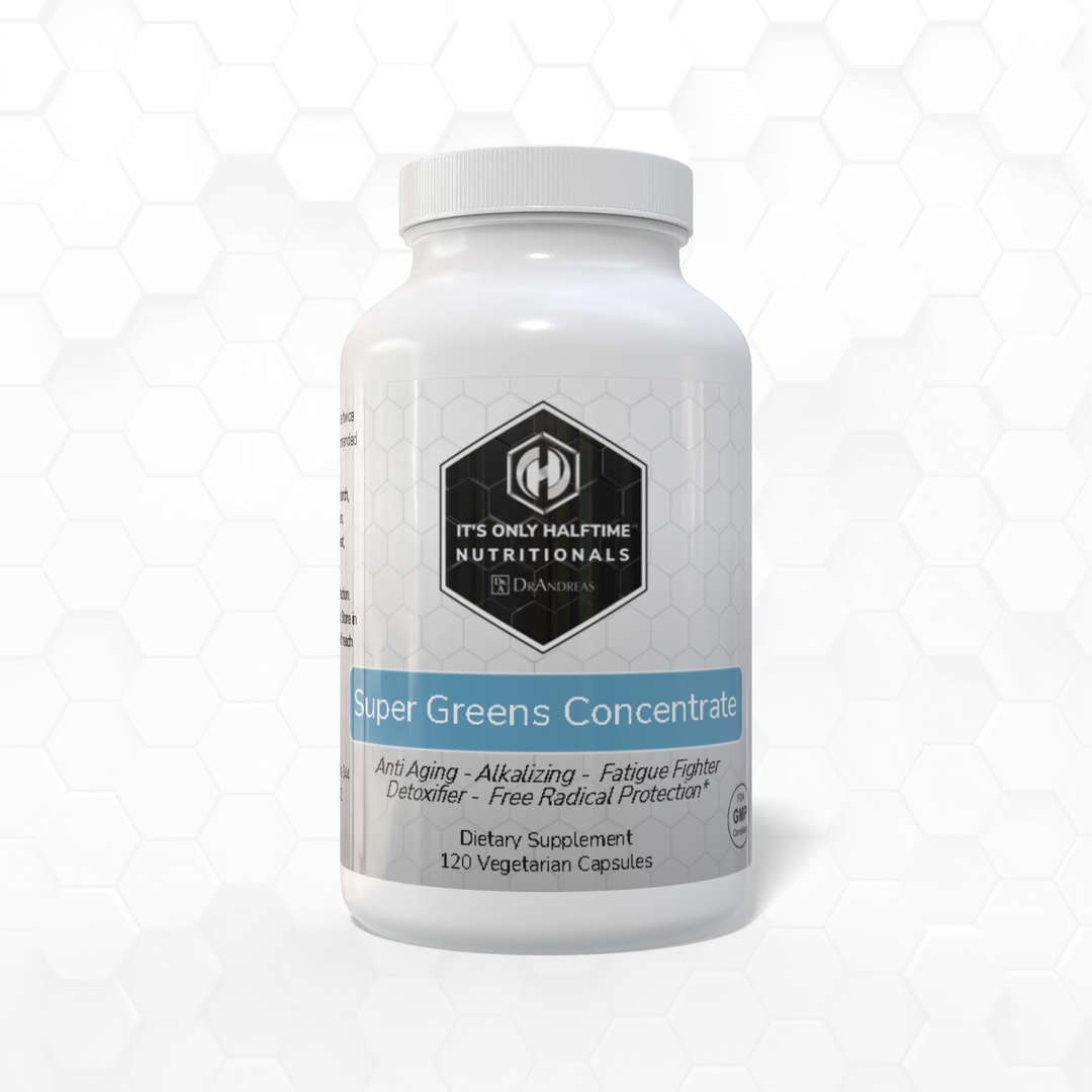 Super Greens Concentrate - Anti-aging, Alkalizer, Fatigue Fighter, Detoxifier & Free Radical Protection