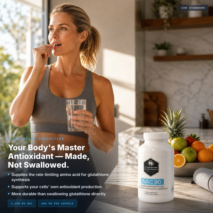 NAC 90 - Supports Respiratory Function, Glutathione Production & Detoxification