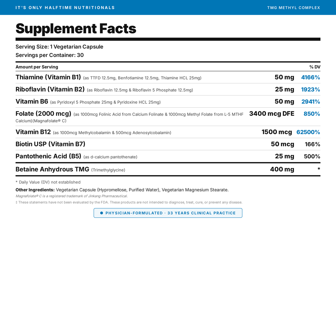 TMG Tri-Methyl Complex for Powerful Methylation Support