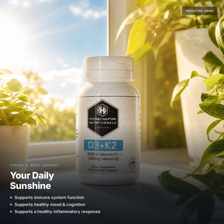 D3 & K2 - 5000 IU D3, 180 mcg K2