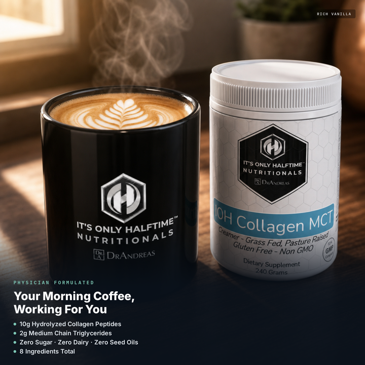 Collagen MCT Creamer - Grass Fed, Pasture Raised (Rich Vanilla)