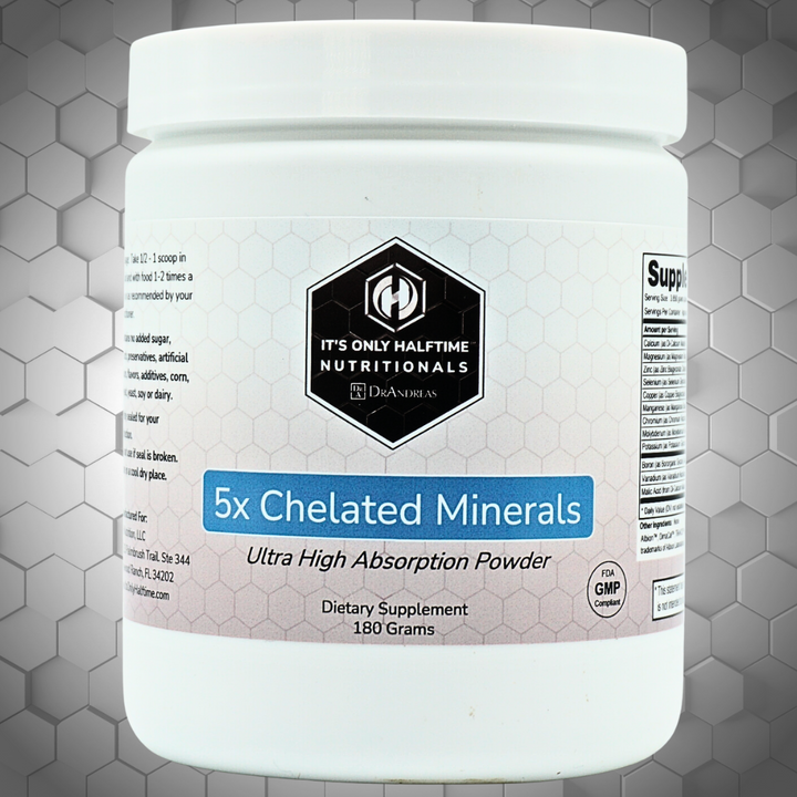 5X Chelated Minerals - Ultra High Absorption Powder