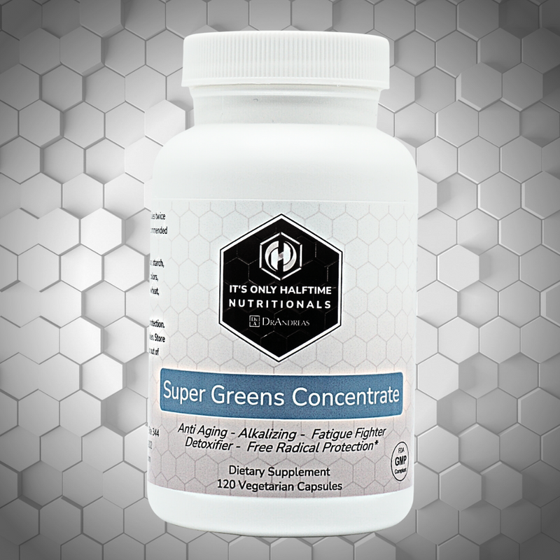 Super Greens Concentrate - Anti-aging, Alkalizer, Fatigue Fighter, Detoxifier & Free Radical Protection